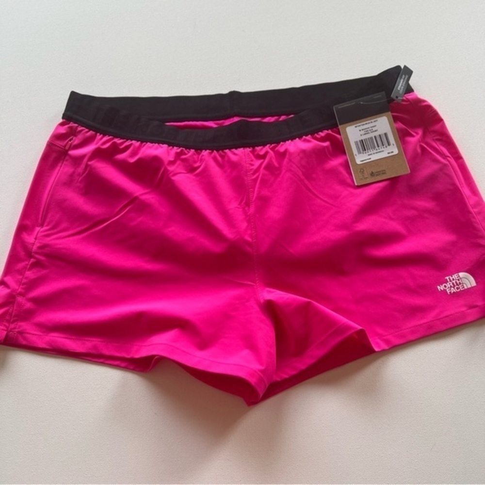 NWT The North Face Women's Wander Pink Glo Shorts With Liner XL🔥 (A5)